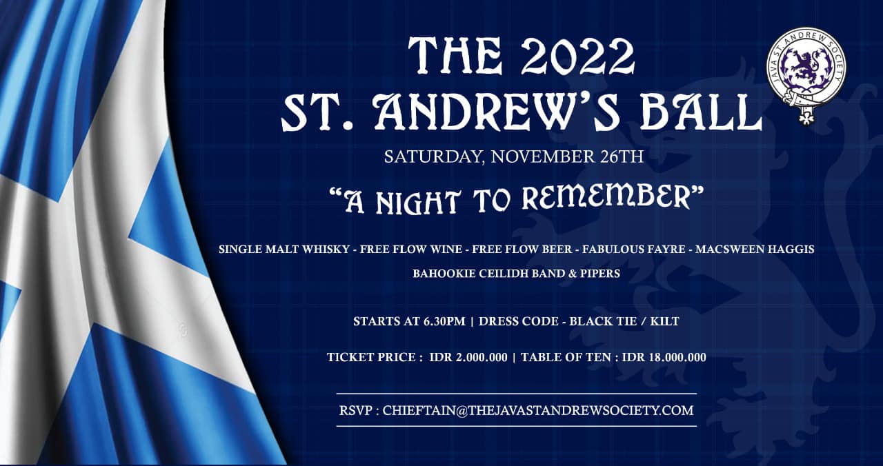 St Andrews Ball 2022 The Java St Andrew Society